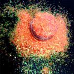 Excellent Nail Art Effect Glitter Flakes Orange Glitter Adds Shine to Your