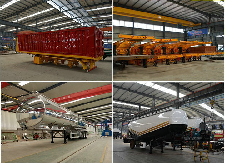 Tri Axle Tipper Semi Trailer 30-40 Ton U Shape For Transport Stones / Rocks