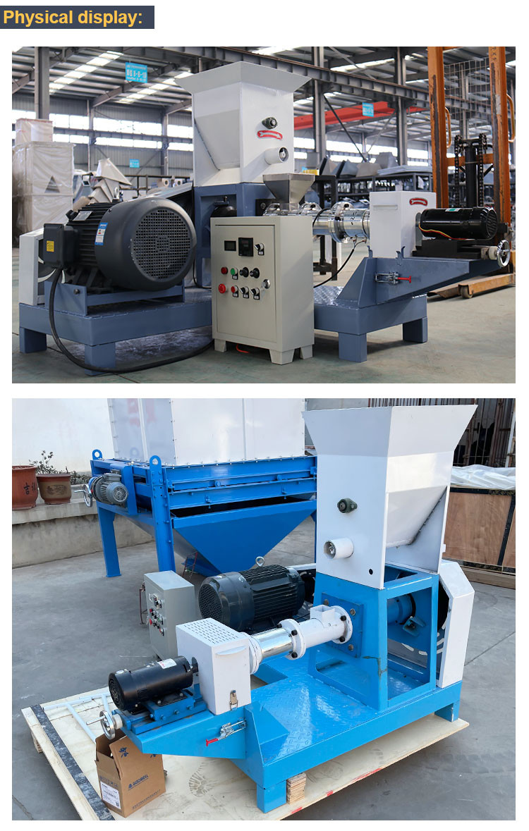 Fish Food Manufacturing Machine Floating Fish Feed Mill Machine Pellet Extruder 7.5 Ton/H