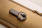 Room Door Mortise Lock Set With 130×68 mm Lever Handle Antique Yellow Bronze