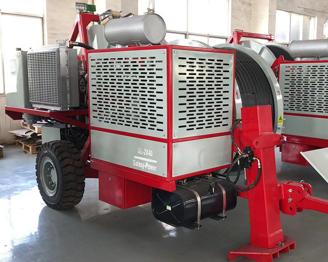 77kw 103hp Cummins Engine Hydraulic Tensioner Max Intermittent Tension 2x45/1x90kN Stringing Equipment