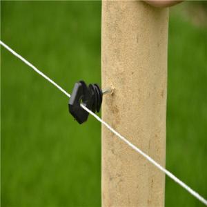 Wholesale Black Electric Fence Insulators Screw-In Fence Ring Wood Post Insulators from china suppliers