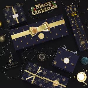 Wholesale Classic Black White Custom Roll Wrapping Paper Christmas Gift Wrapping Paper Rolls from china suppliers