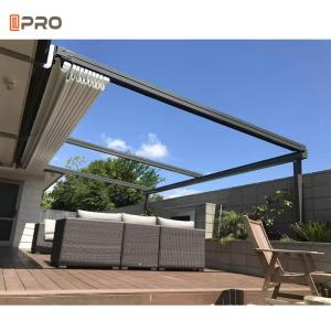 Wholesale Outdoor Aluminum Frame Pvc Awning Sunshade Waterproof Retractable Roof Awning Pergola from china suppliers