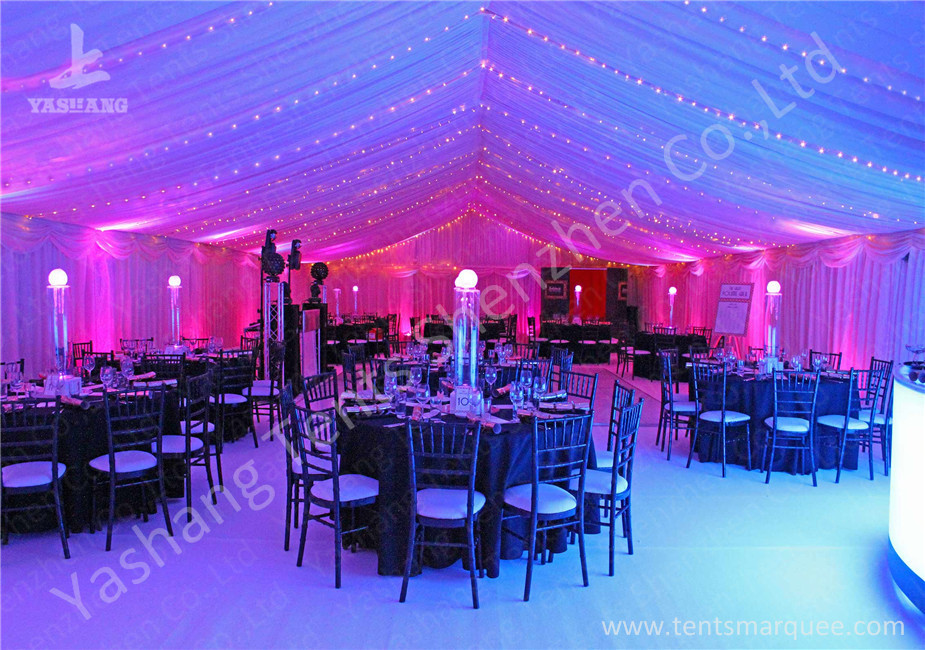Hot Dip Galvanized Steel Connector 15x20M Party Event Tents For 250 People