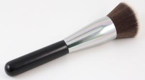 Wholesale Black Long Handle Powder Makeup Brush With Brown Nylon Hair from china suppliers