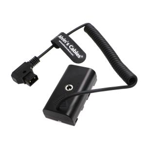 Wholesale NP F550 Dummy Battery To D Tap Coiled Power Cable For Sony NP F550 F570 F970 Atomos Ninja V Monitor from china suppliers