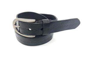 Wholesale Ladies Embossed Leather Belt / Pants Or Jeans Waist Belt With Zinc Alloy Buckle from china suppliers