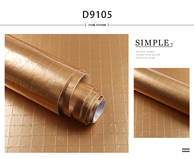 Luxury PVC Wallpaper for Home Decoration Water Proof 3D Wall Paper Adhesive