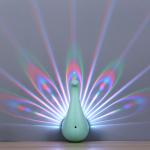 Novelty gifts product Peacock projection lamp, funny kids toys plastic toy