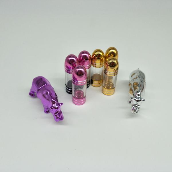 Golden PS Small Pill Bottles Single Healthcare Supplement Capsule