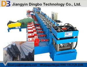 Wholesale 380V / 3PH / 50HZ Guardrail Roll Forming Machine For Colored Galvanized Steel Sheet from china suppliers