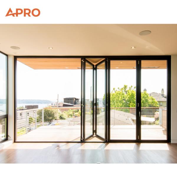 Highly durable aluminum folding doors custom commercial welded aluminum doors