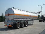 46000L Aluminum Alloy 3 Axles Diesel Oil Tank Trailer , Light Gasoline Trailer