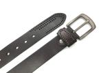 Heavy Duty Italian Leather Causal Dress Belt For Men With Single Prong Buckle