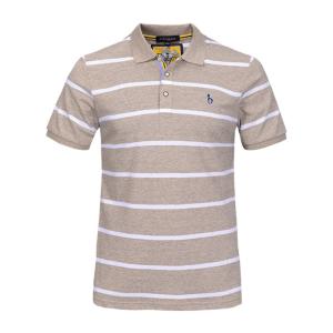 Wholesale Custom quality 100 cotton striped t shirt polo t-shirt men low moq from china suppliers