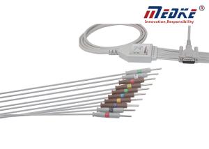 Wholesale One Piece Fixed Needle AHA Schiller CS100 EKG Machine Cable from china suppliers