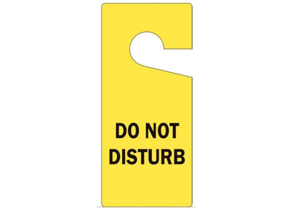 Hang Out Lockout Plastic Safety Tag Do Not Disturb Yellow Tag Accident