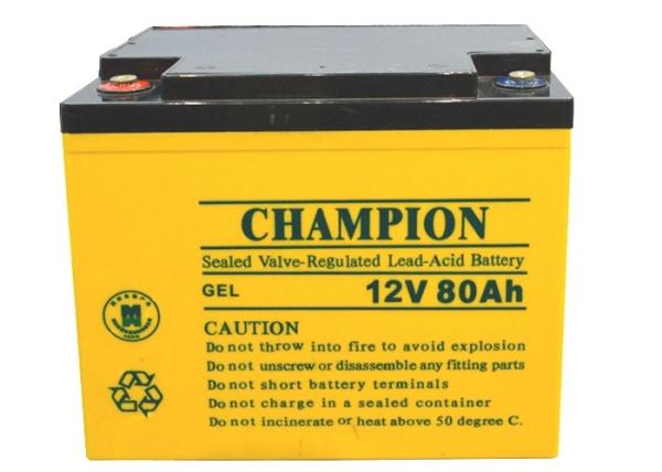 China Champion Solar GEL Battery 12V80AH NP80-12-G Sealed Lead Acid Solar GEL