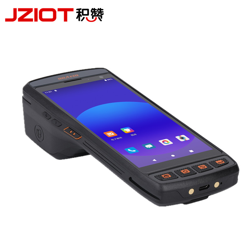 5.5" Touch Screen NFC Wifi 4G Android Smart PDA 58mm Thermal Label Printer Handheld POS Terminal