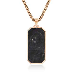 Wholesale Anniversary Men Forged Carbon Fiber Pendant Gold and Green Prayer Choker from china suppliers