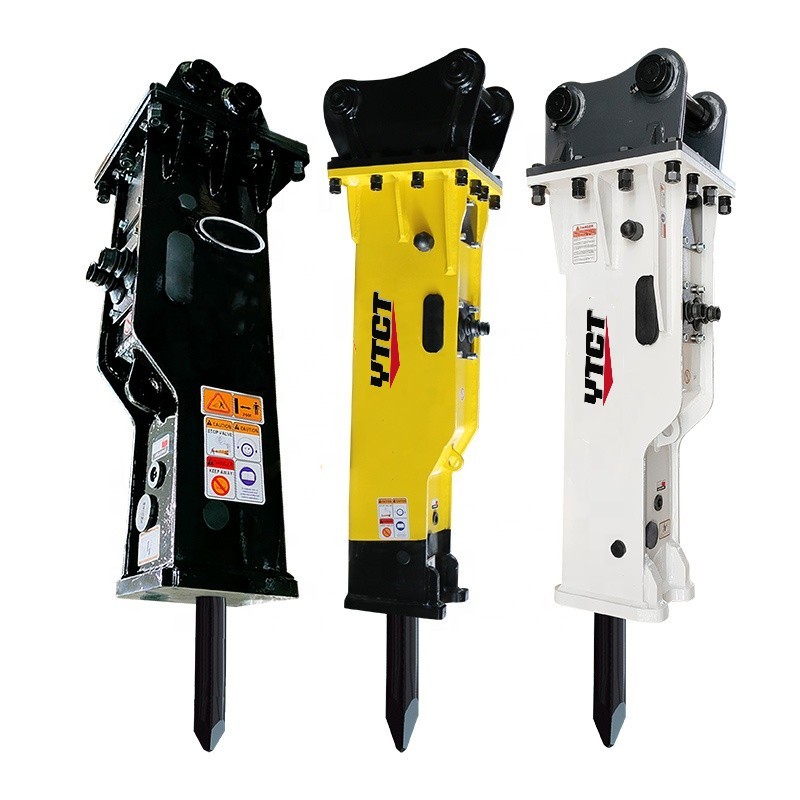 Chisel Dia 53mm Silenced Box Type Excavator Rock Breaker Hammer With Top Adapter