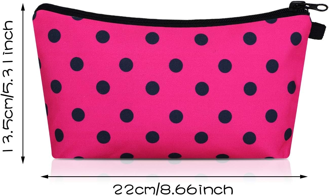 High Quality Lightweight And Waterproof Dot Toiletry Bags For Girls Women