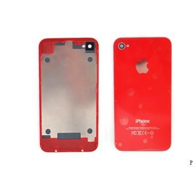 Conversion kit Mobile Iphone 4S Repair Parts Red Back Cover / Glass