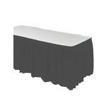 Waterproof Disposable Plastic Table Skirts For Trade Show / Wedding