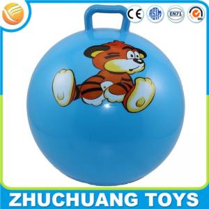 Wholesale children inflatable high handle bouncing ball printed logo from china suppliers