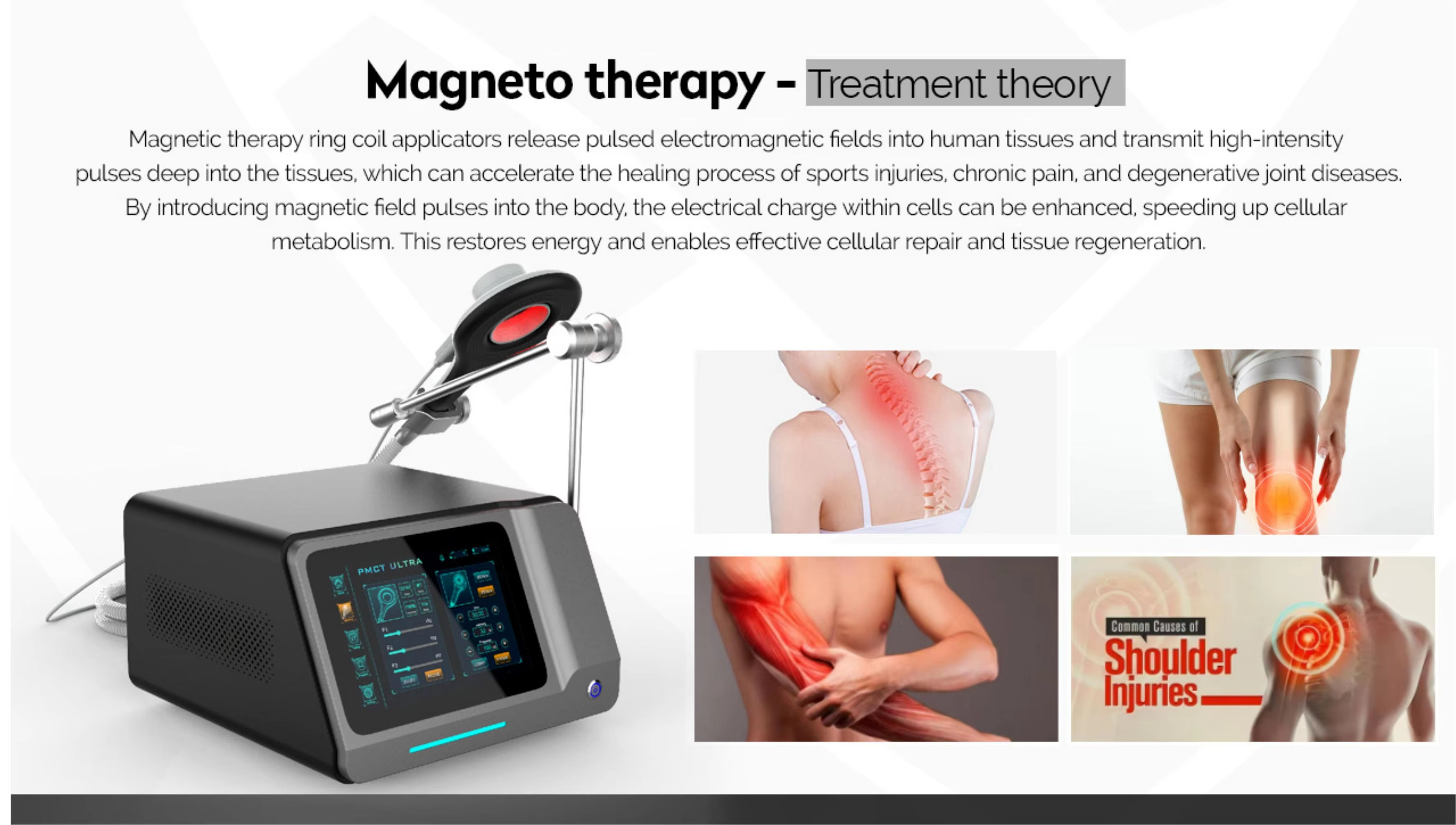 Pulse Electro-Magnetic Field Therapy for Knee Brace PMST Therapy Devices