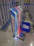 500kg Load Coin Operated Luggage Scales With Colorful LED Light And Spanish