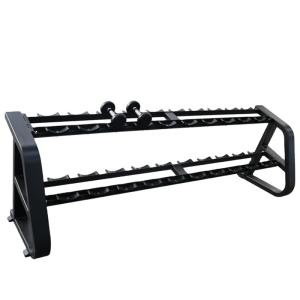 Wholesale Commercial Double Layer Dumbbell Rack Steel Rubber Plate Fitness Equipment from china suppliers
