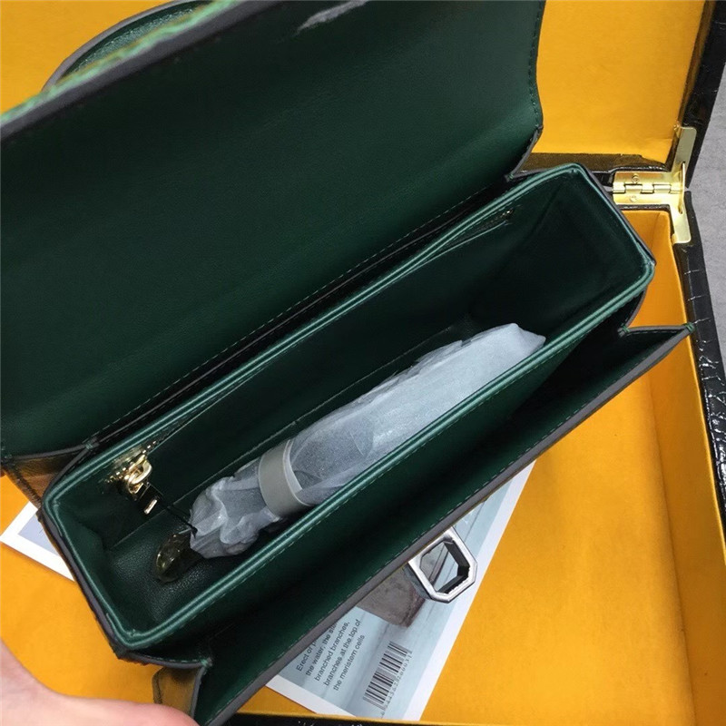 Authentic Real Crocodile Skin Lady Purse Genuine Alligator Leather Women Single Cross Shoulder Bag Female Small Handbag