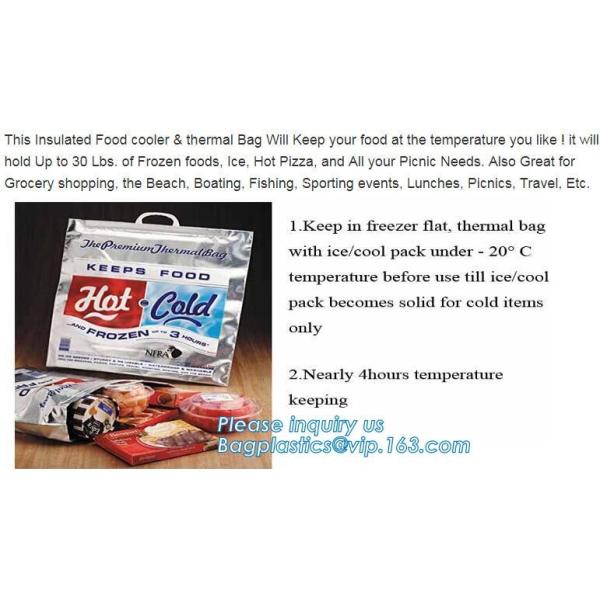 Outdoor square aluminum foil food thermal freezer cooler lunch insulation bag,Foil Cooler Bag Thermal Bag for Fruit Choc