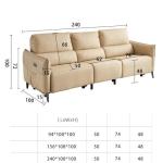 BN Modern Minimalist Functional Sofa Living Room Sofa recliner Chair Combination