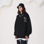 Autumn Breathable Polyester Cotton Hoodies Regular Sleeve