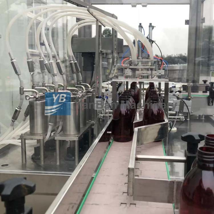 10-40 bottles/min Honey Filling Machine , Stepping Motor Edible Oil Filling Machine