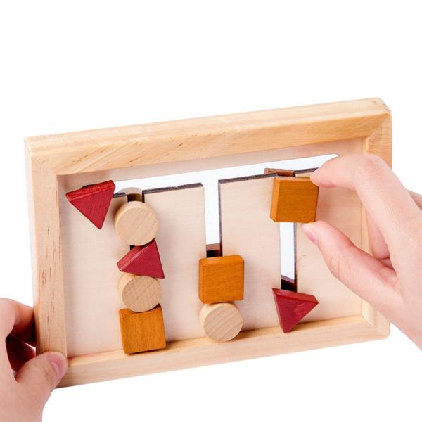 Quality 2cm Wooden Montessori Baby Toys Maths Geometric Preschool Learning Game for sale