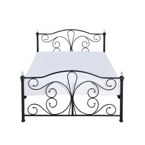 Wholesale Full King Size Black Metal Platform Bed Electrostatic Powder Coating from china suppliers