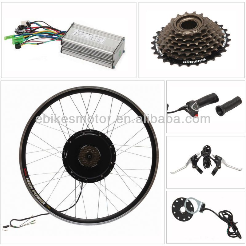 Brushless gearless motor for 48V 1500W bicycle motor kits