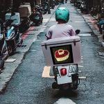 Full Colour P3 Square Led Screen Display 10w For Food Deliver Scooter 3G 4G