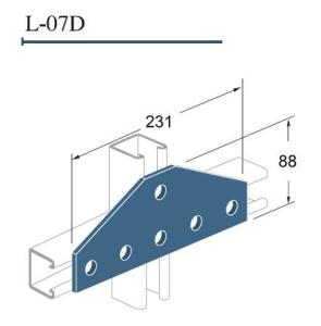 Wholesale 4 Hole 5 Hole Six Hole Tee Gusset Plate Strut Channel Fittings Accessories from china suppliers