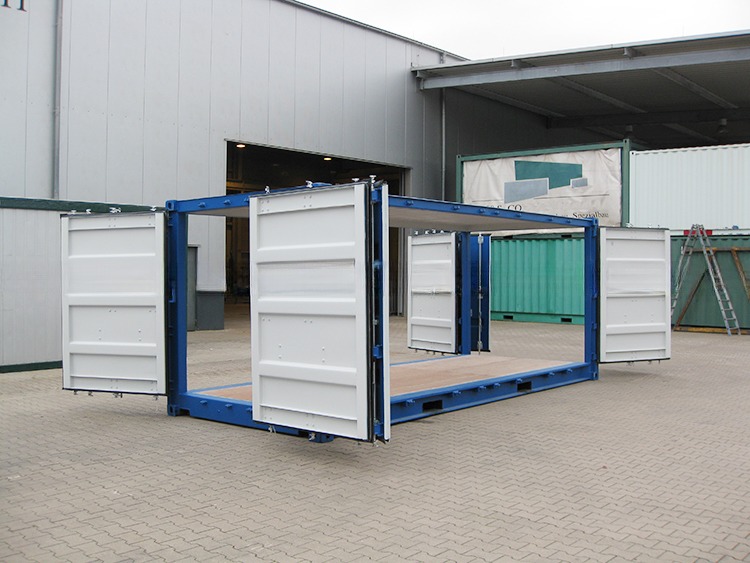 20ft Fully Side Opening Dry Cargo Shipping Container Plywood Floor Internal Dimensions l x W x H mm 5898 x 2352 x 2393mm