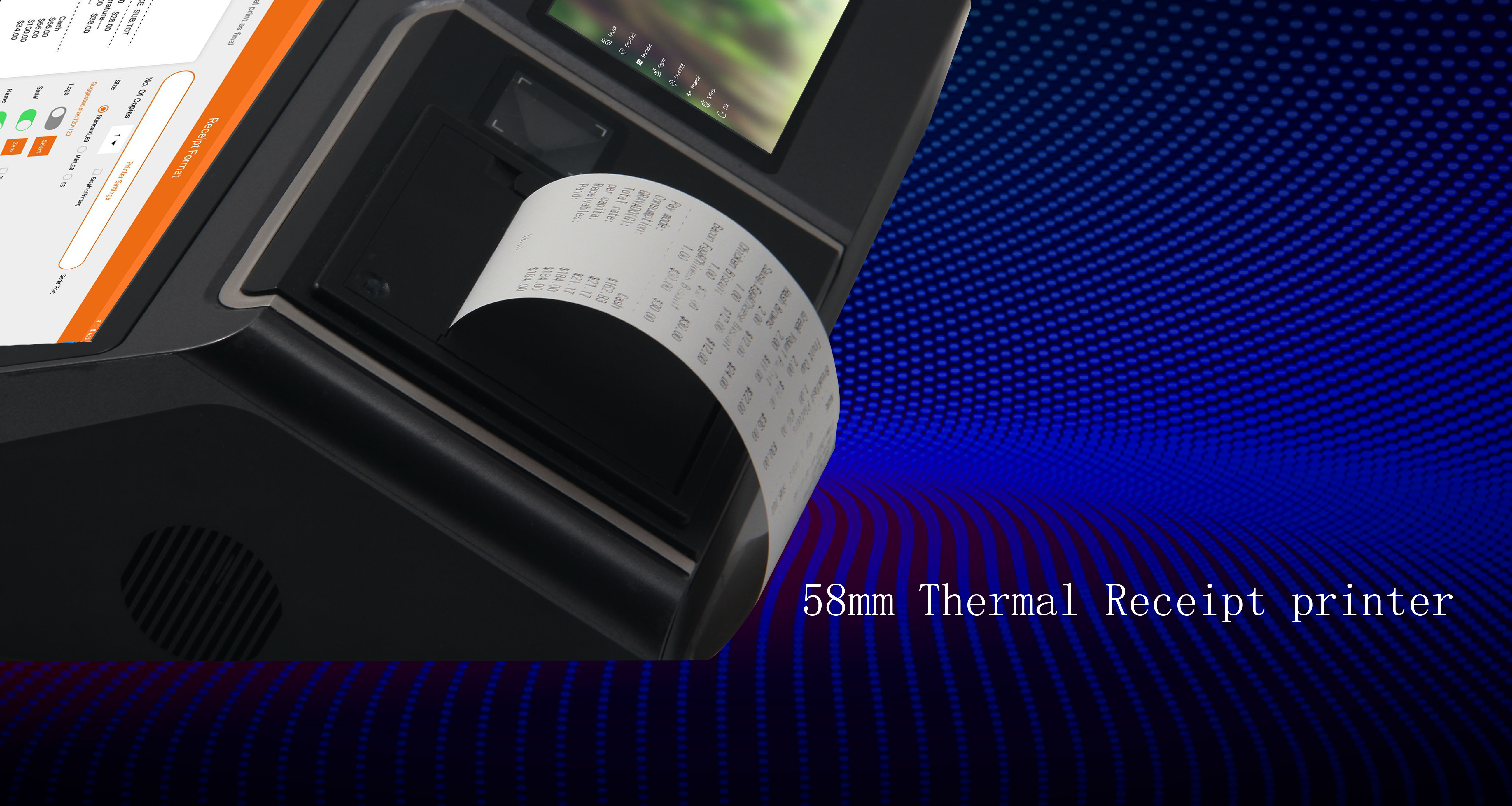 A12Pro POS Machine With 2D Scanning 16 EMMC/32 SSD Storage for Restaurants and Stores