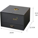 end Custom Round Jewelry Gift Box with Double Doors and Varnishing Printing