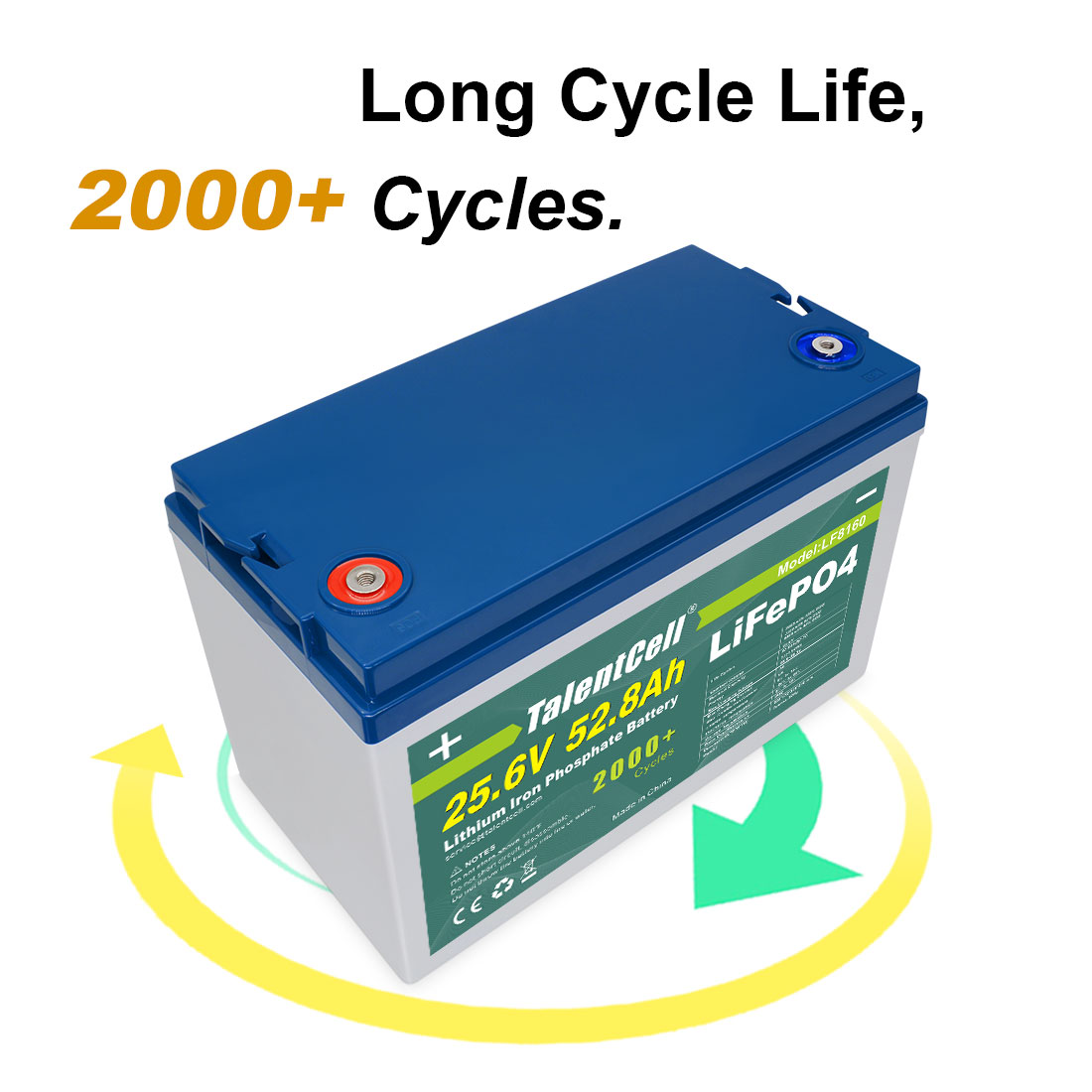 25.6v 52ah 50ah 24v Lifepo4 Deep Cycle Battery Solar 3000 Cycles