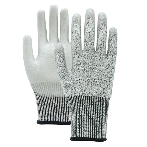 Quality Custom Logo PU Safety Gloves Cut Protection Industrial Work Gloves Anti Cut for sale