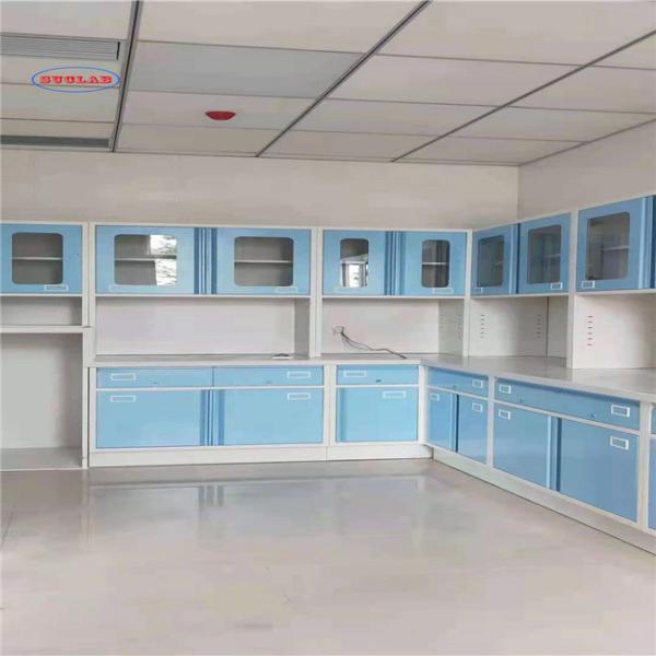 Cold Rolled Steel Hospital Laboratory Furniture Cabinets Anti Corrosion Wall