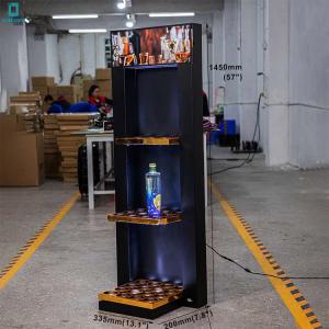 Wholesale Customized beer/wine/water/bottle display rack led lighted glowing detachable display rack from china suppliers